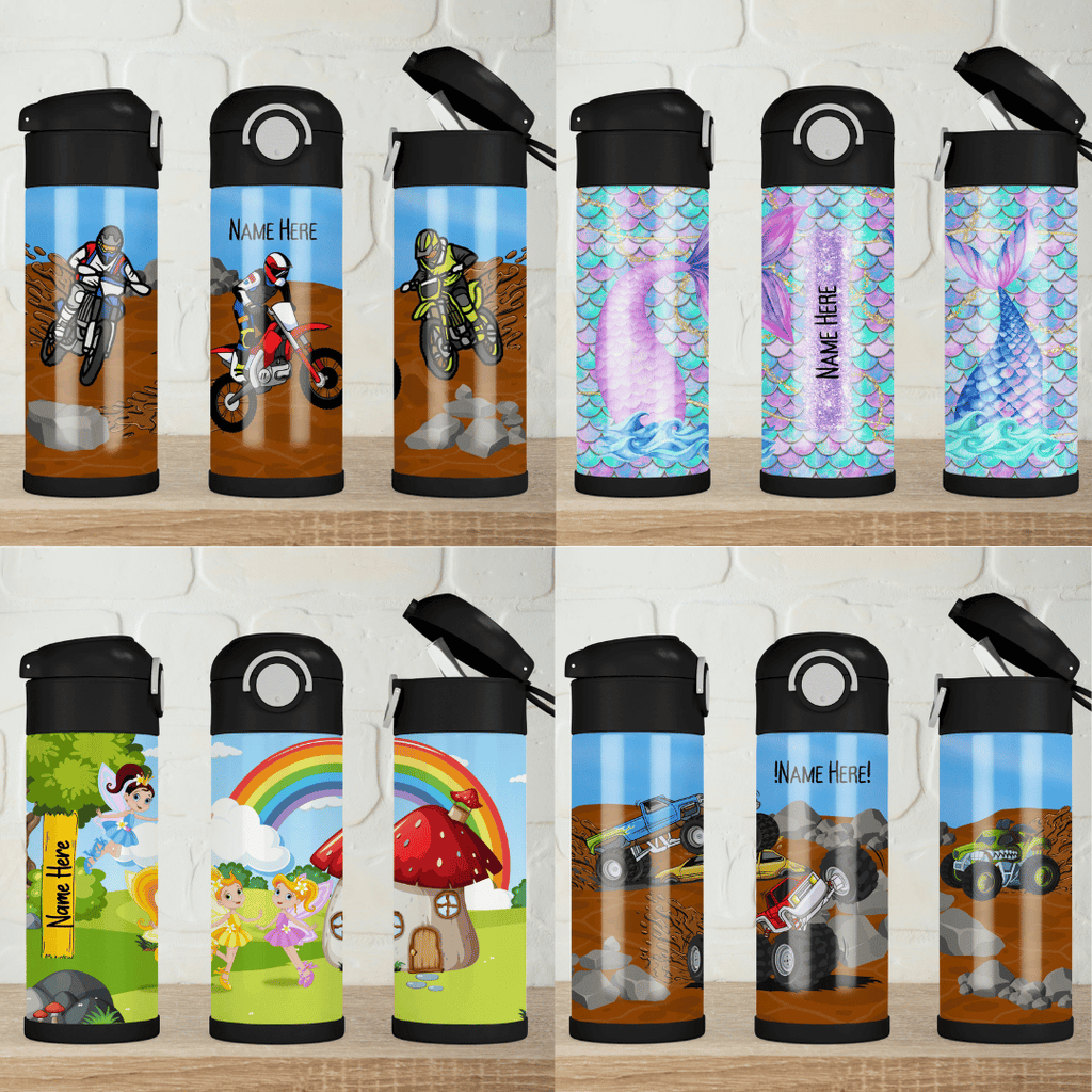 Flip Top Lid 340ml Water Bottle