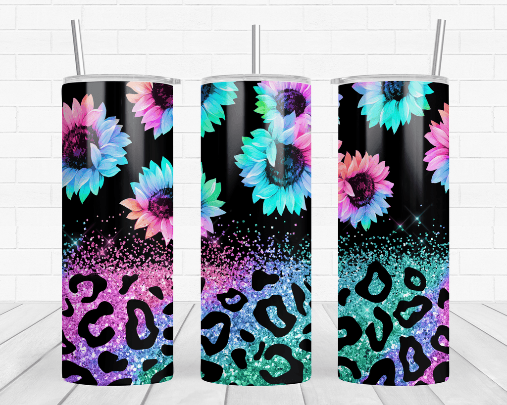 Taztic Creations Rainbow Sunflowers - 20oz Insulated Tumbler